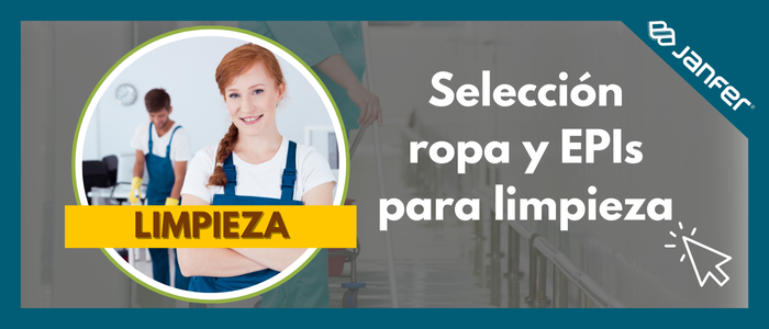 Sección ropa y EPIS para limpieza