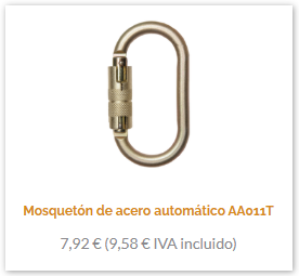 Mosquetón de acero automático AA011T