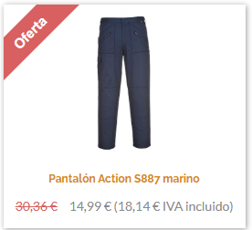 Pantalón actión S887 marino