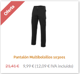 Pantalón de trabajo multibolsillos 103001