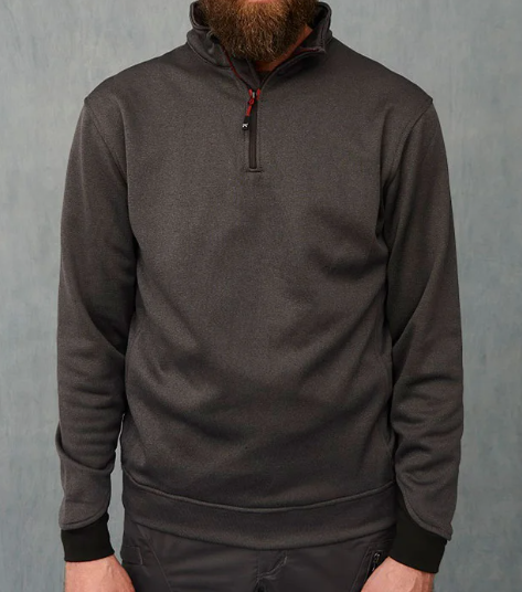 Sudadera bicolor 4844 media cremallera