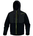 [HORT2NJPT] Chaqueta softshell HORTEN2 (S, Negro-Amarillo)