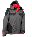 [V415-0-04.Z44] Cazadora Softshell TECKA (46, Negro/Rojo)