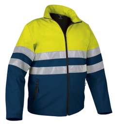 Chaqueta softshell STORM Amarillo/Marino