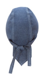 [P404007    64   U] Gorro Denim Con Tiras 404007